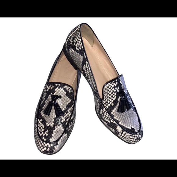 J. Crew Shoes - J. Crew Snakeskin Print Charlie Tassel Loafers